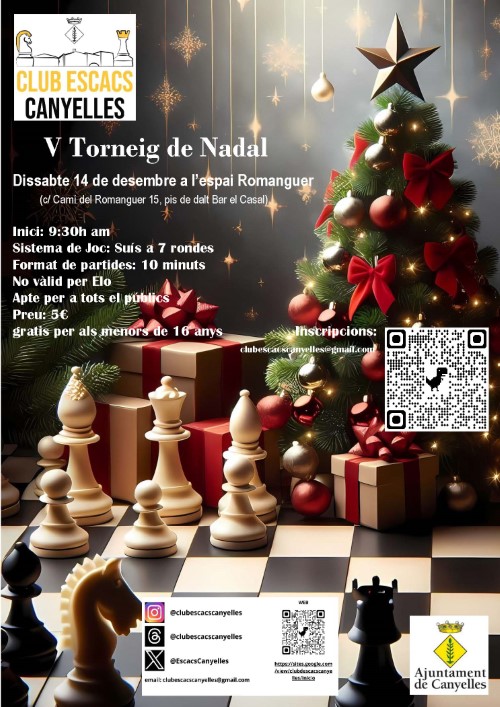 2024 12 14 V Torneig de Nadal Escacs