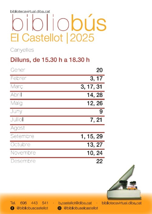 2025 Bibliobus dates