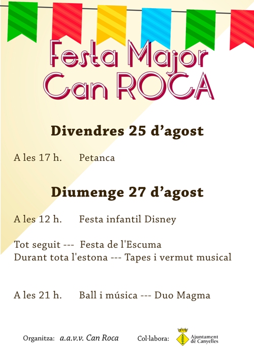 Cartell de la Festa Major de Can Roca