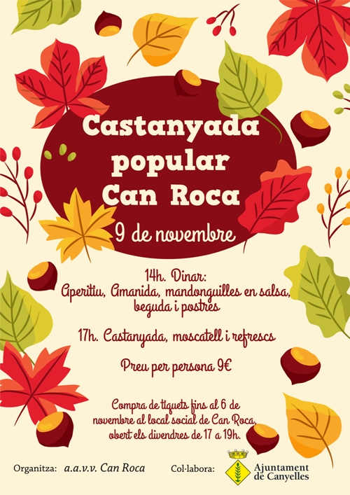 2019 11 09 CanRoca castanyada cartell