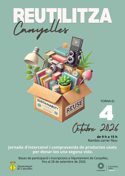 2026 10 04 Cartell Reutilitza 4 octubre 2026